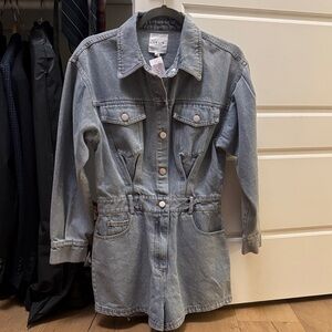 Blue Denim Romper. Great quality denim.